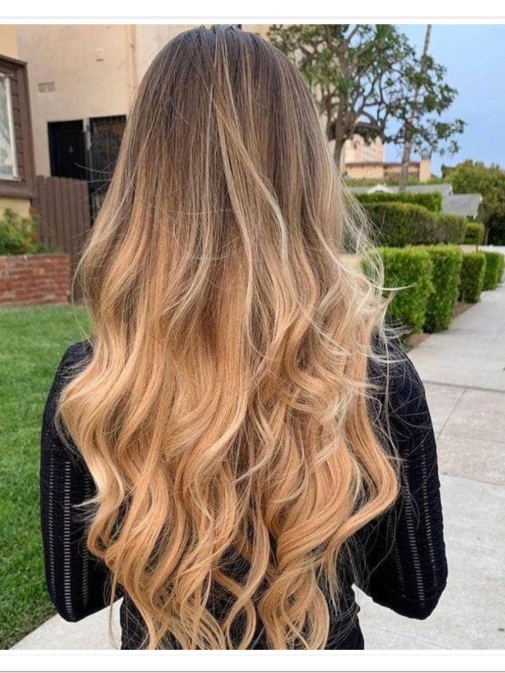 Insert name here 7pc honey blonde 18” real hair extensions remy clip in